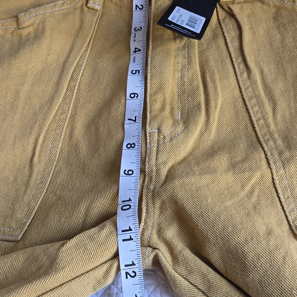 Lioness Mustard Yellow Baggy Miami Vice Cargo Jeans - Picture 8 of 12